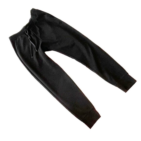 Uniqlo Black Small Ankle Length Knit Dress Pants Elastic Waistband Drawstring - Picture 2 of 12